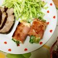 ひとみω's cooksnap of when they made ✿アスパラベーコンの♡シソチーズ巻✿.