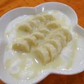 くらら♪☆'s cooksnap of when they made バナナの練乳ヨーグルトかけ.