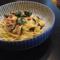 KIKUCHIさん's cooksnap of when they made 我が家の定番♡簡単♪カルボナーラ.