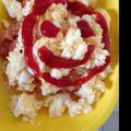 ★れおん★'s cooksnap of when they made レンジチン♪親子で簡単オムライス♪.