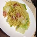 ほよよよ's cooksnap of when they made 厚切りベーコンの塩焼きそば.