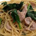Erichuan's cooksnap of when they made 豚とホウレン草の和風パスタ.