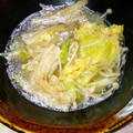 抹茶もつこ's cooksnap of when they made 白菜とえのきのレンジ蒸し.