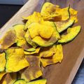 まゆちょこり's cooksnap of when they made ノンフライ☆かぼちゃチップス.