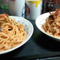 akixas's cooksnap of when they made ほうれん草たっぷりトマトソースパスタ.