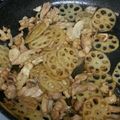 sakuradesu's cooksnap of when they made 鶏もも肉と蓮根の甘辛照り焼き.