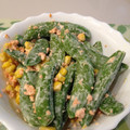 翔ちゃん心ちゃん's cooksnap of when they made 超簡単☆スナップえんどうと鮭マヨ和え.