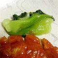 豆乳pudding's cooksnap of when they made ゴロっとチンゲン菜の中華炒め.