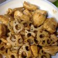 きなこﾐﾙｸ's cooksnap of when they made れんこんと鶏肉の照り焼き.