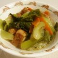 おばちゃん先生's cooksnap of when they made 青梗菜と豚肉油揚あんかけ.