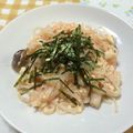 ジンベえちゃん's cooksnap of when they made 豆腐と白滝で☆クリーム明太子パスタ.