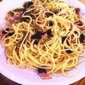 ⇒料理部's cooksnap of when they made 冬食材＊法連草できのこパスタ　オイル系.