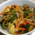 まみゅ～'s cooksnap of when they made 肉野菜炒め＊豚肉・玉ねぎ・ほうれん草.