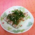 龍青空ママ's cooksnap of when they made ちくわのウメマヨ焼き＊大葉風味＊.