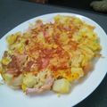 なっちゃん＊♪'s cooksnap of when they made 中学生の時に作ってたポテトオムレツ.