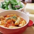 snack172's cooksnap of when they made 余り肉・ソーセージで白花豆のトマト煮込み.
