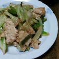 しゅじゅちゅん母さん's cooksnap of when they made 鶏肉とにんにくの芽の炒め物.