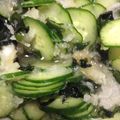 さときちくん's cooksnap of when they made キュウリとワカメの酢の物おろし和え.