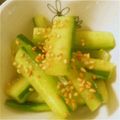 ととろ26's cooksnap of when they made キュウリのゴマ油風味.
