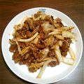 ゆうこひら's cooksnap of when they made 牛こまと白菜のシャキシャキオイスター炒め.