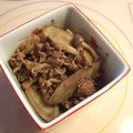 カバゴン's cooksnap of when they made 牛肉とごぼうの甘辛煮.