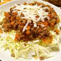 あんべみ's cooksnap of when they made ランチに♡１０分でできるミンチ丼*・゜☆.