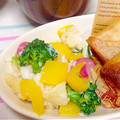 ゃぁゃ's cooksnap of when they made 鯛と彩り野菜の中華風塩麹蒸し.