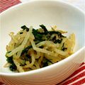 ステラM's cooksnap of when they made レンジで簡単節約‼菜っ葉ともやしのナムル.