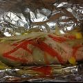 ♪かずみ♪'s cooksnap of when they made 鮭のホイル焼き☆簡単に余り物で！.