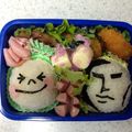 花と虎's cooksnap of when they made キャラ弁lineムーン＆ブラウン.