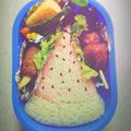 花と虎's cooksnap of when they made キャラ弁◎夏だよ～スイカだよ◎.