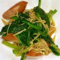 ポッテ's cooksnap of when they made 簡単美味ほうれん草とウインナーのマヨ炒め.
