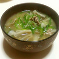 sweet_rose's cooksnap of when they made 舞茸と豚肉の炒めみそ汁.
