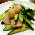 ぴゆみい's cooksnap of when they made 海老と胡瓜のさっぱり炒め.
