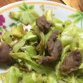 6mori's cooksnap of when they made 砂肝とキャベツのオイスターソース炒め.