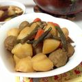 merci0u0's cooksnap of when they made 冷凍肉団子とじゃが芋の煮物.