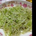 咲蒼威's cooksnap of when they made 簡単5分☆キャベツともやしのピリ辛ナムル.