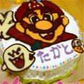 笑KAZU顔's cooksnap of when they made キャラケーキ☆彡マリオ　（覚書き）.