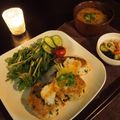 くんちゃん♡'s cooksnap of when they made 簡単ヘルシー☆和風つくねハンバーグ.