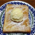 YUKIKI☆'s cooksnap of when they made バニラアイスのせハニートースト♡.