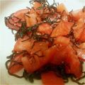 MofeMofee's cooksnap of when they made トマトの塩昆布和え.