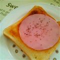 みいこ９２９'s cooksnap of when they made ハム後のせ♫こ～んがりマヨトースト.