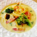 うなうーな。's cooksnap of when they made 簡単　かぼちゃ（南瓜）スープパスタ.