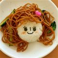 ＊cactus…＊'s cooksnap of when they made キャラ弁☆焼きそばDE女の子.