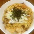mamajiro's cooksnap of when they made きのこと鶏肉の和風スパゲティ.