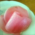 チビ太のおでん's cooksnap of when they made 赤大根の甘酢漬け.