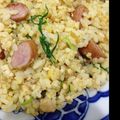 Takamemo's cooksnap of when they made ポールウインナーで焼き飯.