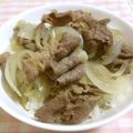 ジャイＢ's cooksnap of when they made 吉野家とすき家の間くらい牛丼.