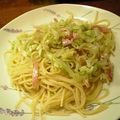 umizarusuki's cooksnap of when they made キャベツたっぷり♡キャベペペ♥パスタ♡.