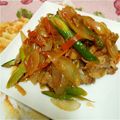 龍世話係's cooksnap of when they made 簡単♡豚バラ・アスパラ・舞茸ガリバタ炒め.